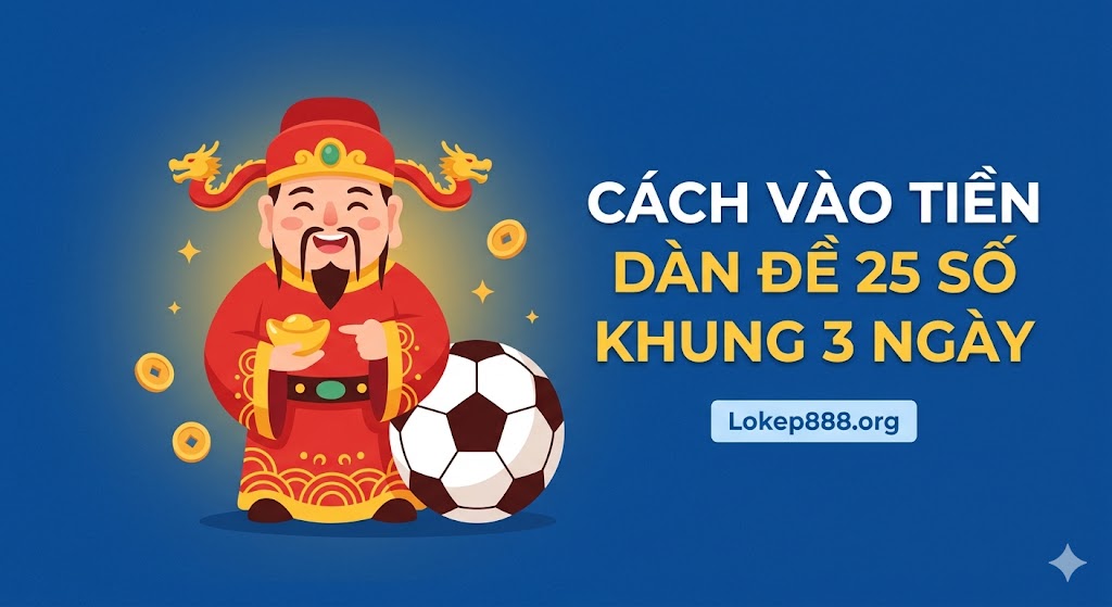 Cách Vào Tiền Dàn Đề 25 Số Khung 3 Ngày