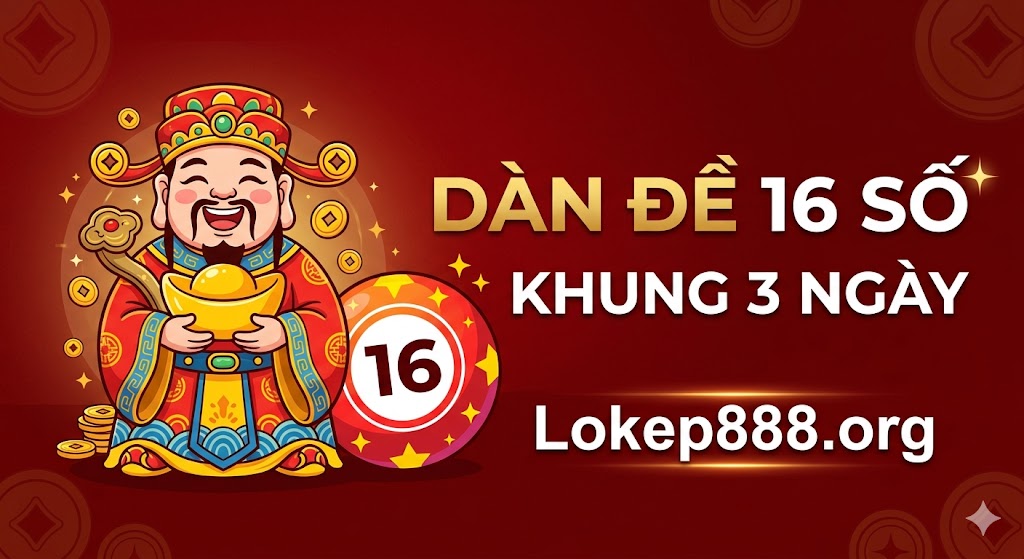 Dàn đề 16 số khung 3 ngày